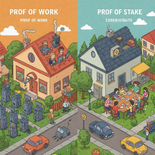 What is the difference between Proof of Work vs. Proof of Stake?